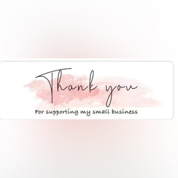 120 “Thank you for supporting my small business” Stickers - Picture 2 of 2